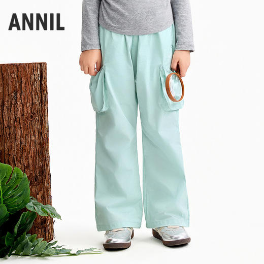 【实体店同款】女童全腰梭织裤夏季新款安奈儿童装AG626129 商品图0