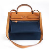 【95新】Hermes爱马仕Herbag系列蓝色帆布拼棕色herbag 31手提单肩包女士280226NJS71 商品缩略图5