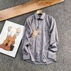 F030491简单基础款弹力棉府绸面料纯色长袖衬衫 商品缩略图4