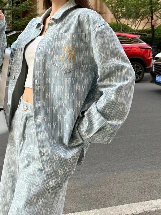 F030419早春新品满印字母水洗牛仔复古宽松版型外套男女同款 商品图2