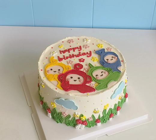 多款式~天线宝宝手绘翻糖卡通蛋糕-低糖处理无添加 商品图1