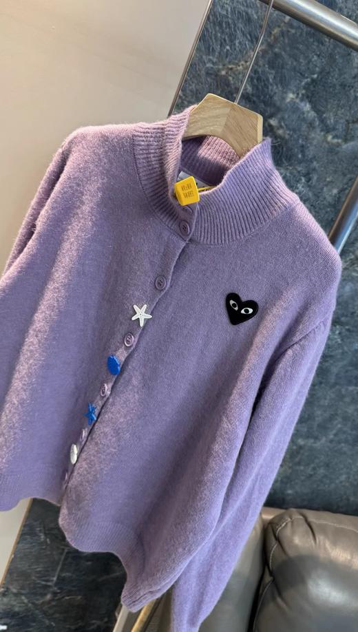 F030495简约版型半高领设计防风保暖慵懒随性日常风半高领针织开衫 商品图12