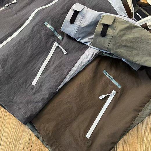 F030467户外运动百搭时尚便捷轻量防风透气耐磨连帽夹克外套 商品图7