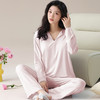 【轻梵 长袖新款莫代尔带胸垫家居服】带胸垫防凸点长袖家居服套装 宽松慵懒亲肤 无感bra 商品缩略图3