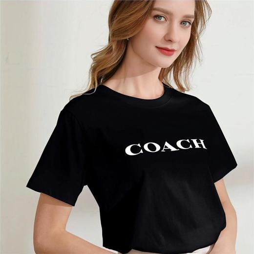 初夏必备 低至一折【COACH/蔻驰  男女款短袖】经典款式 花小钱购质量 商品图2