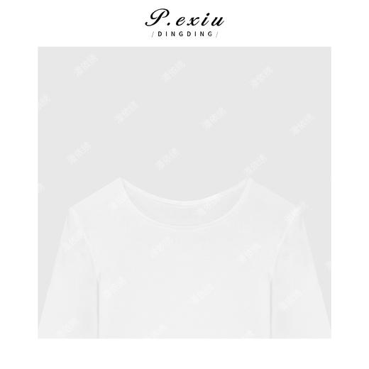 03-2潘依绣丁丁宠粉韩系简约圆领打底长袖Q76410 商品图2