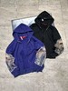 F030406联名款袖子眼睛印花图案休闲宽松连帽拉链卫衣外套男女同款 商品缩略图1