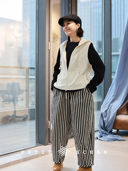 PETIT SCHAN小闪 #096 Sherlock Holmes 福尔摩斯 棉混纺断点提花坑条鸭嘴帽前进帽 商品图4