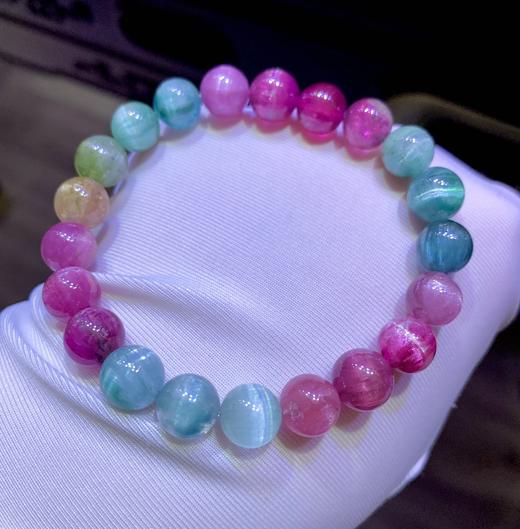 9mm猫眼碧玺手串 商品图1