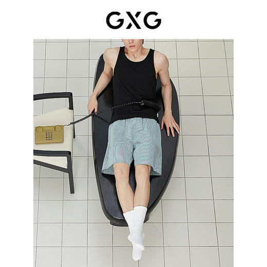 GXG男士背心 莫代尔柔滑内衣男无袖背心家居服 25年春夏热卖 商品图1