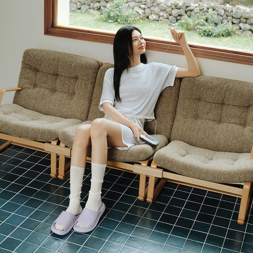 朴西浮影情侣凉拖鞋男女家用夏季洗澡厚底防滑时尚可外穿拖鞋 商品图6