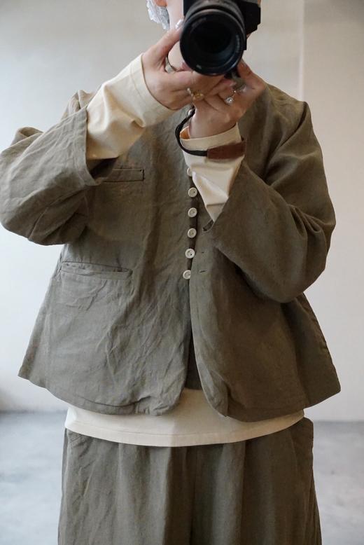 Atelier d'antan麻质短外套 商品图2