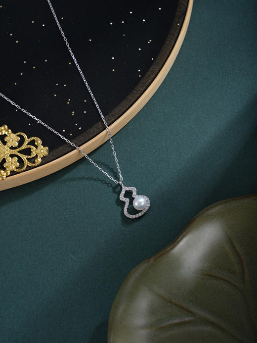 子佩集【福禄璀璨】银S925珍珠惜王妃套链项链【QJTL001】双色葫芦2602 商品图7