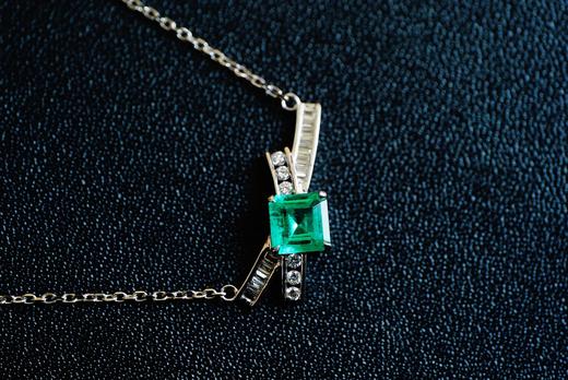 0.55克拉祖母绿项链 商品图4