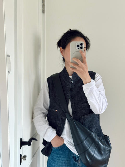 26春-45*R立领亚麻混纺牛仔马甲【包邮+三天无理由退换】 商品图3