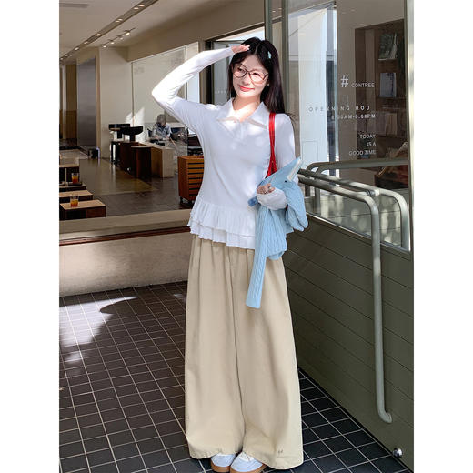 <曾小咸推荐>3.12现货秒杀 ！微信超特价！翻领花边打底衫 日常139.99 立减80 秒杀59.99！！韩系立体花朵开衫  秒杀79.99！！ 商品图2