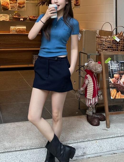 女款短袖polo针织衫la017 商品图1