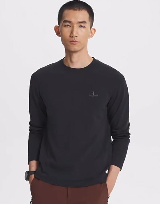 【9hd1】26春新款男子休闲圆领长袖T恤！！ 商品图0