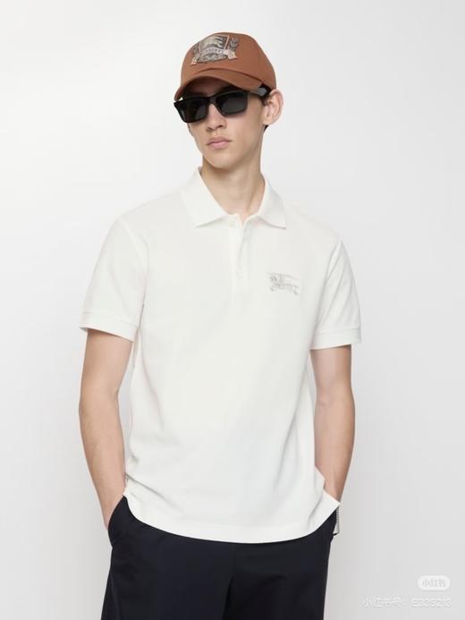 BUR26新品男装专属马标识珠地网眼布Polo衫T恤短袖 商品图1
