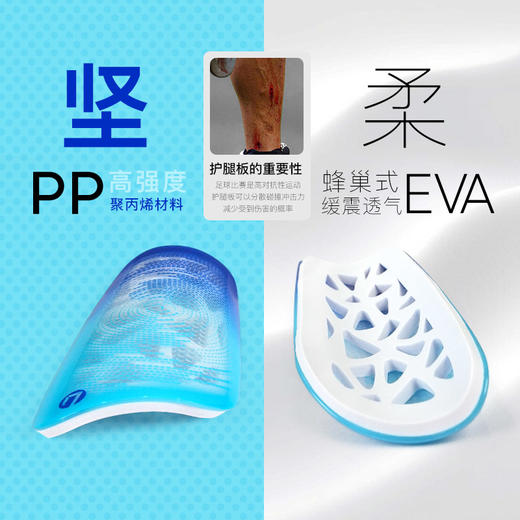 【职业级】小李子李质造运动训练足球装备透明镂空结构足球护腿板成人青少年 商品图1