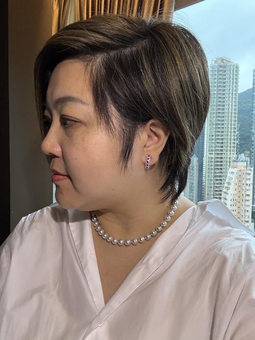 【挚友限定】Pt900 红宝石钻石耳扣 大小耳垂都能戴 红宝石 0.86ct 钻石 0.32ct  经典弹力夹 7.6g（展会产品拍下后不支持7天无理由退换货） 商品图5