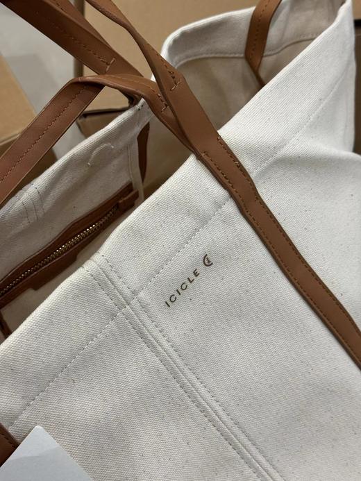 F030458帆布大容量简约实用柔软日常通勤风老钱度假风叶子包 商品图11