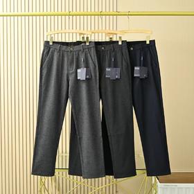 谱拉达2026春秋季新品男士羊毛加厚YKK拉链商务休闲西裤