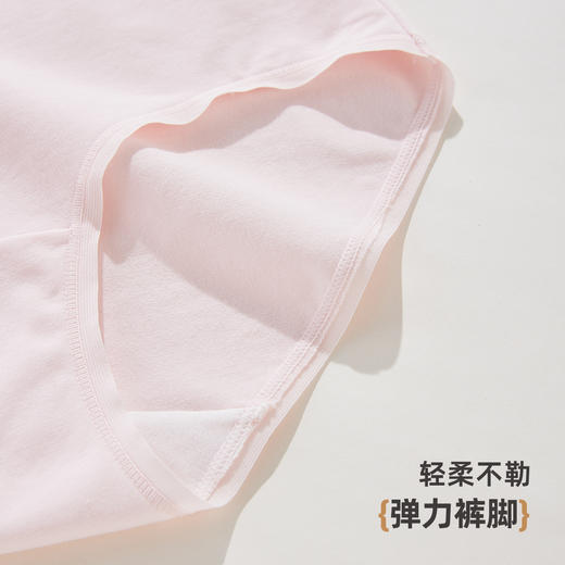 雅黛俪女士内裤10A级抑菌纯棉裆底透气高弹不勒中腰款女生三角裤 商品图8