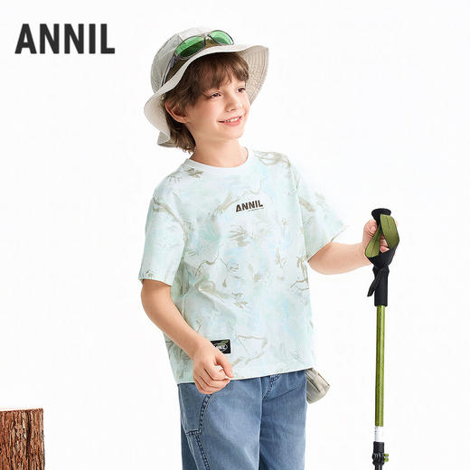【实体店同款】男童圆领短袖针织衫夏季新款安奈儿童装AB621034 商品图2