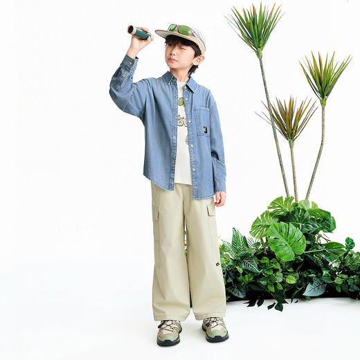 【实体店同款】男童全腰梭织单裤夏季新款安奈儿童装AB626041 商品图3