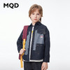 【MQD】马骑顿童装男童牛仔衬衫春学院感儿童拼接衬衣外套 商品缩略图0
