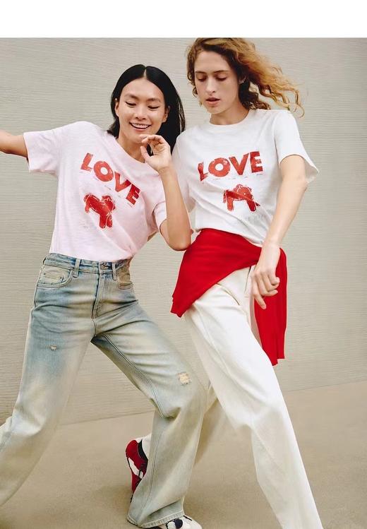 F030490短袖T恤2026春夏季新品马年系列烫钻印花竹节棉质圆领T 商品图9