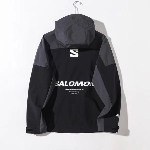F030482户外拼色连帽男款徒步登山防风防水夹克外套 商品图13