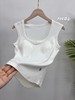 F030446春季新款一包两件胸垫一体式可盐可甜百搭舒适女士免穿内衣无袖背心 商品缩略图11