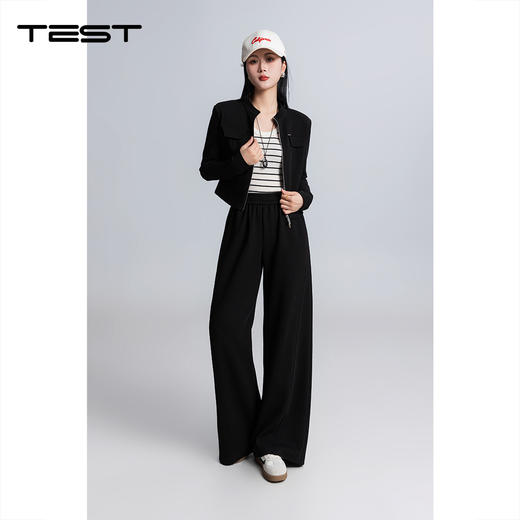 春上新时尚立领套装裤简约显瘦卫衣两件套4261009 商品图1