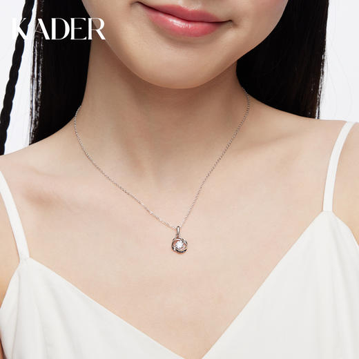 KADER卡蒂罗 四叶草项链 S925/S999纯银女锁骨链ins女士吊坠小众品牌 商品图5