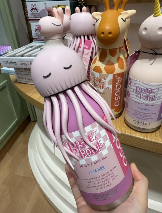 一店k （火出圈！代工厂直出！）加拿大🇨🇦断货王！每一只都长在我的心巴上啊啊啊！双层内胆锁温保冷超靠谱！全身磨砂质感！真爱不释手！颜值可爱拉满情绪价值超治愈！Aso*动物可拆卸吸管硅胶保温杯！ 商品图8