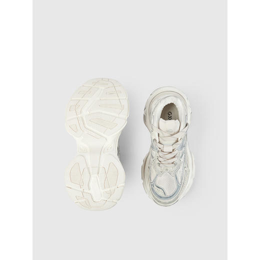 GXG通勤男鞋  做旧做脏擦色复古老爹鞋潮鞋休闲好搭G25X502001 商品图3