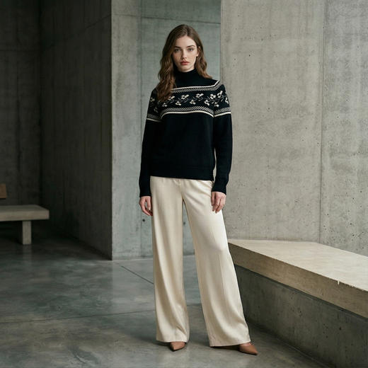 PALUOPO/PL半高领女衫ET22500R-A/约重386g帕罗 商品图1