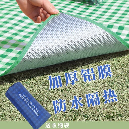 【下单就送收纳袋❗️三层复合防水野餐垫】一垫搞定野餐露营需求，坐卧无忧，告别湿冷黏腻，「轻量易携」野餐/露营/亲子游随手一装就走，野餐地垫草坪垫子防水防潮春游垫L 商品图1