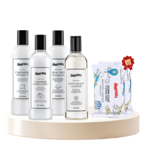 onefull丨羊毛/真丝/羽绒服/羊毛还原蓬松剂高端洗护系列【下单即赠羽绒服清洁湿巾12片/包*2包】