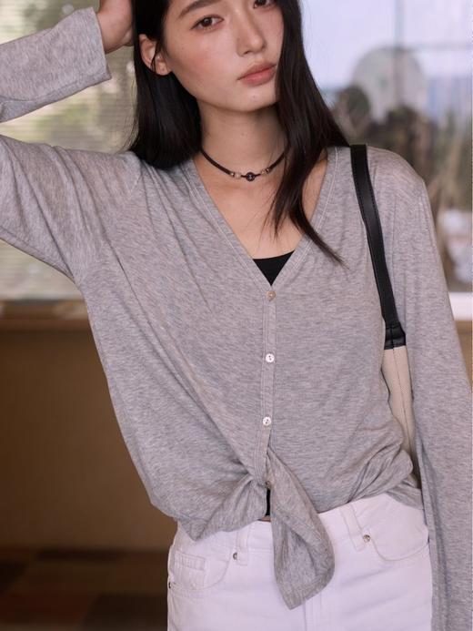 【多妈团购  零感开衫9786】开春必备，太温柔了~6.3%绵羊毛+3%桑蚕丝，软软糯糯，好舒服，自然垂感，显瘦百搭，和春天绝配-连横 商品图8