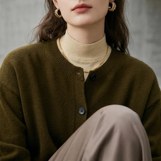 PALUOPO/PL圆领女开衫ET2F8157R/约重340g帕罗 商品图6