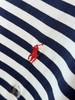 RL拉夫夏季圆领海军条纹刺绣小马短袖T恤男女同款 商品缩略图6