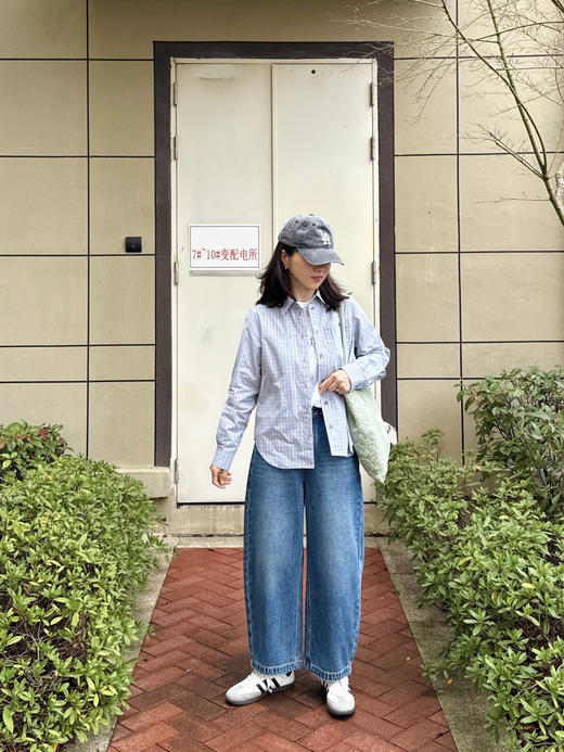 45-R日系简约竹节棉花草刺绣长袖t【包邮+三天无理由退换】 商品图9