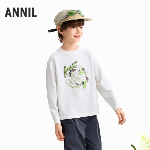 【实体店同款】男童圆领长袖针织衫春季新款安奈儿童装AB611036 商品图2