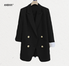 2026春装新品时尚西装领长袖双排扣西装外套 商品缩略图3
