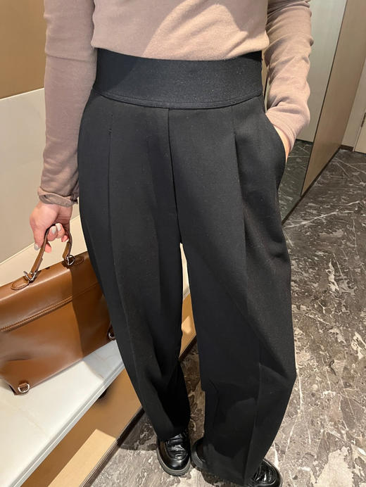 亚历山大wang女高腰褶西装裤长裤721401 商品图0