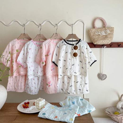 【秒杀】【儿童新款七分裤家居服】儿童新款家居服潮酷爆款新款儿童居家韩版洋气可爱套装 商品图2