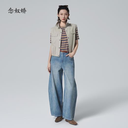 【商场同款】CNK6364 “ 复古条纹毛衫 ” 点亮搭配 职场好物短袖T恤 商品图6